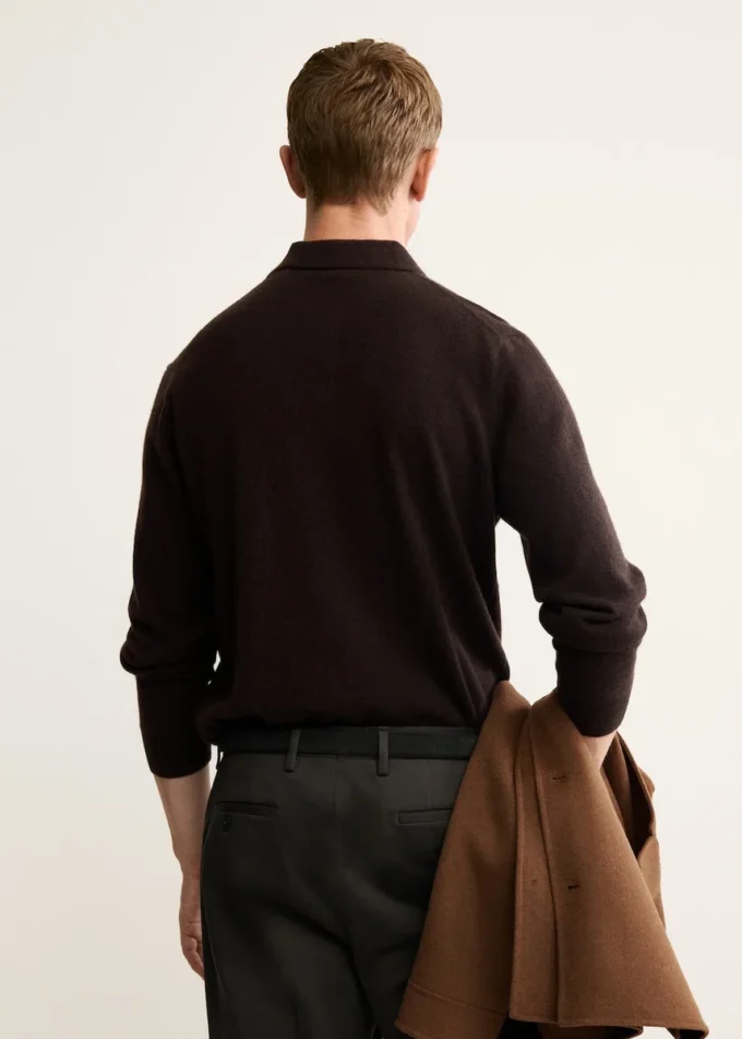 Polo-Pullover aus 100 % Kaschmir Polo-Pullover aus 100 % Kaschmir