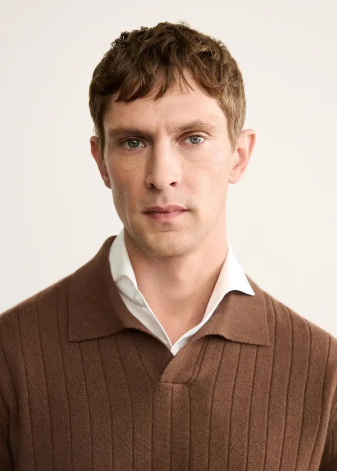 Polo-Pullover aus 100 % Kaschmir Polo-Pullover aus 100 % Kaschmir