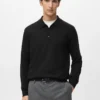 Polo-Pullover aus 100 % Merinowolle
