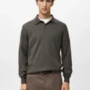 Polo-Pullover aus 100 % Merinowolle