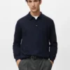 Polo-Pullover aus 100 % Merinowolle