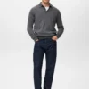 Polo-Pullover aus 100 % Merinowolle