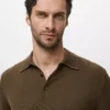 Polo-Pullover aus 100 % Merinowolle