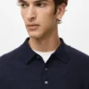 Polo-Pullover aus 100 % Merinowolle