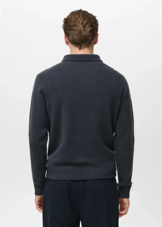 Polo-Pullover aus Wollmischung Polo-Pullover aus Wollmischung
