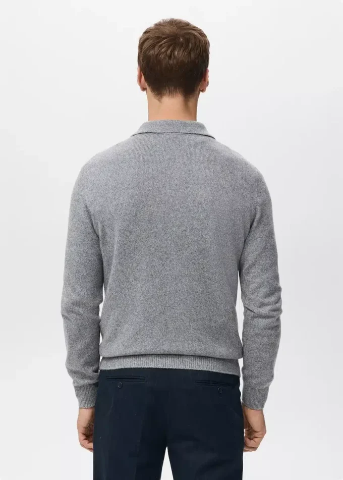 Polo-Pullover aus Wollmischung Polo-Pullover aus Wollmischung