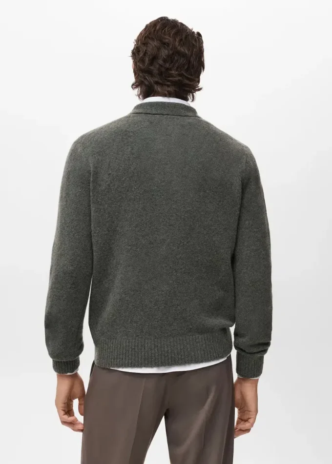 Polo-Pullover aus Wollmischung Polo-Pullover aus Wollmischung