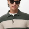 Polo-Pullover aus Wollmischung Polo-Pullover aus Wollmischung