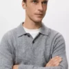 Polo-Pullover aus Wollmischung Polo-Pullover aus Wollmischung