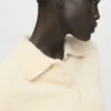 Polo-Pullover mit Kunstfellkragen Polo-Pullover mit Kunstfellkragen