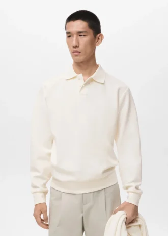 Polo-Sweatshirt mit regulärer Passform