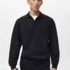 Polo-Sweatshirt mit regulärer Passform Polo-Sweatshirt mit regulärer Passform