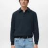 Polo-Sweatshirt mit regulärer Passform