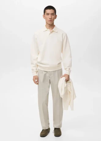 Polo-Sweatshirt mit regulärer Passform