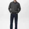 Polo-Sweatshirt mit regulärer Passform Polo-Sweatshirt mit regulärer Passform