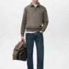 Polo-Sweatshirt mit regulärer Passform