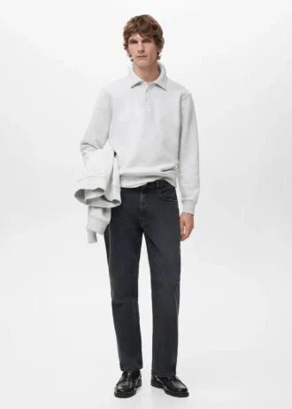 Polo-Sweatshirt mit regulärer Passform