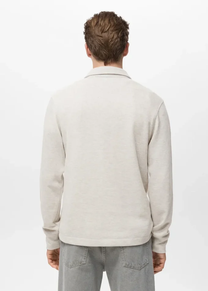 Polo-Sweatshirt mit regulärer Passform