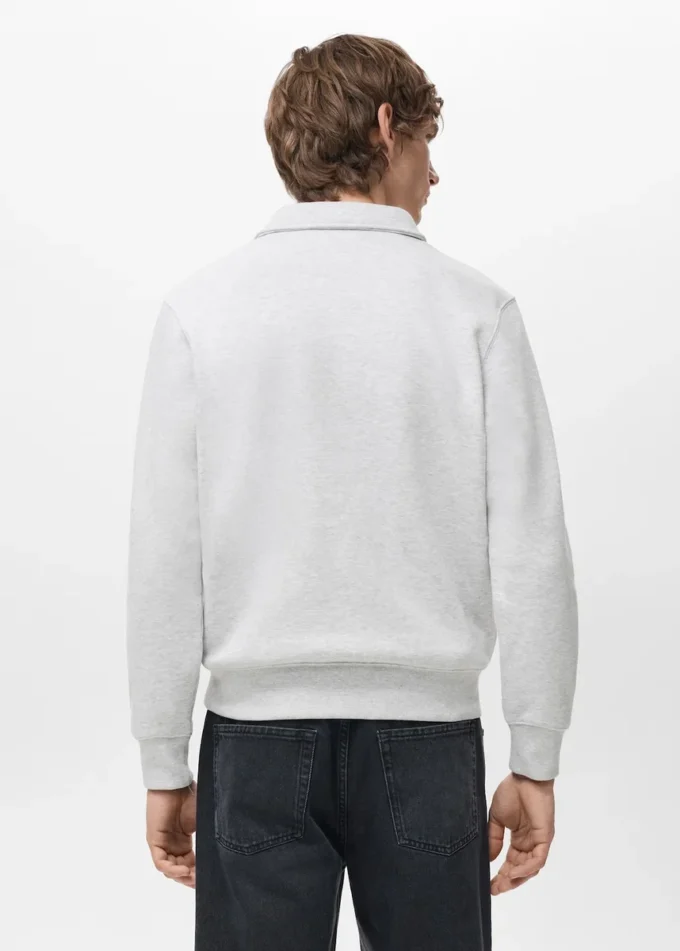 Polo-Sweatshirt mit regulärer Passform