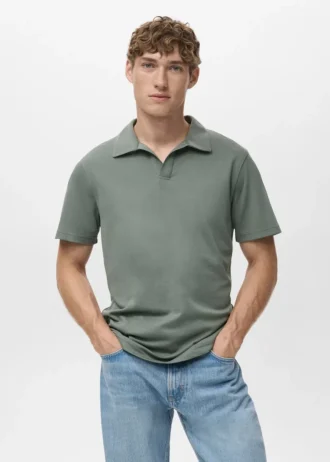 Polohemd aus Baumwollpiqué