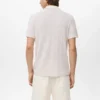 Polohemd aus Baumwollstrick mit Spitzenmuster Polohemd aus Baumwollstrick mit Spitzenmuster