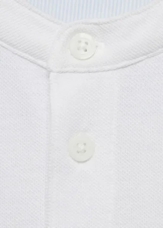 Polohemd mit Mao-Kragen