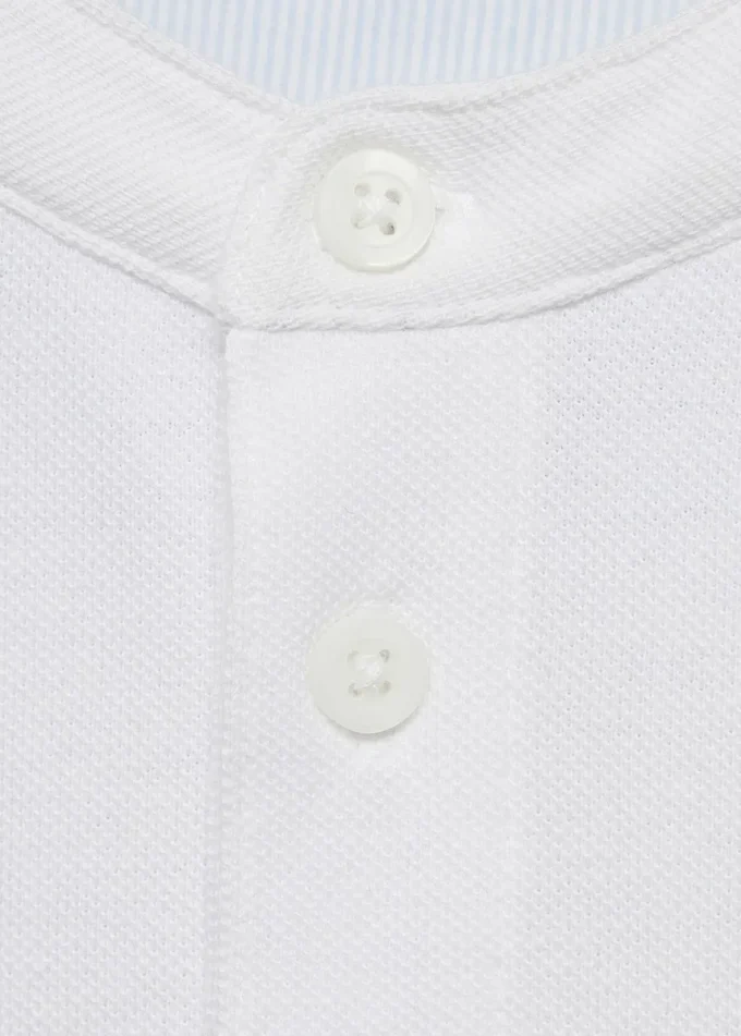 Polohemd mit Mao-Kragen