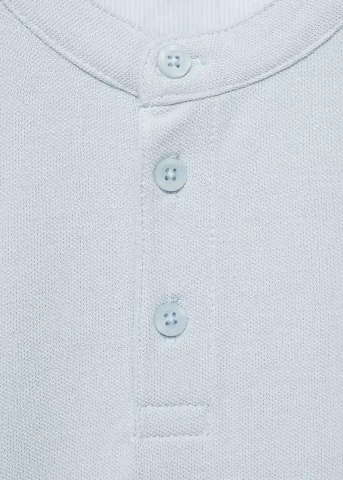 Polohemd mit Mao-Kragen