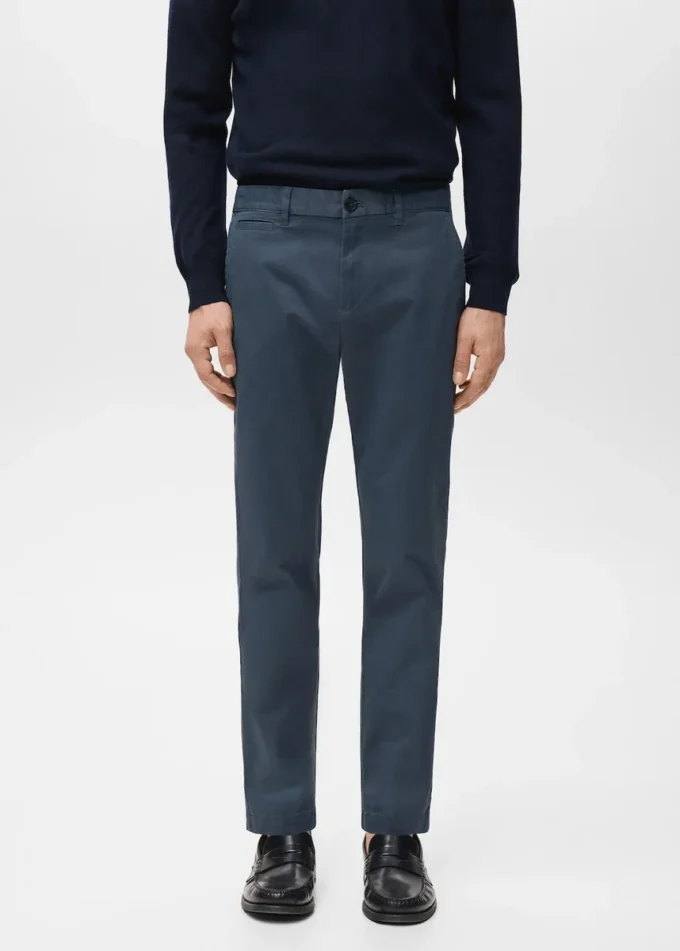 Prato kurze, konisch geschnittene Chino-Hose