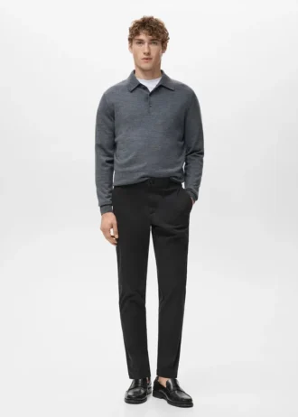 Prato kurze, konisch geschnittene Chino-Hose