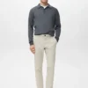 Prato kurze, konisch geschnittene Chino-Hose