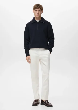 Prato kurze, konisch geschnittene Chino-Hose