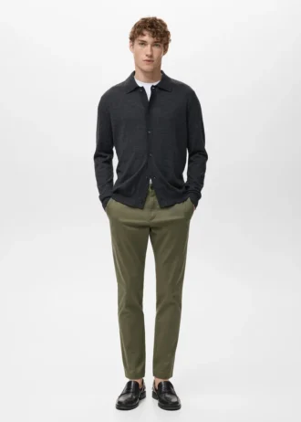 Prato kurze, konisch geschnittene Chino-Hose