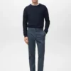 Prato kurze, konisch geschnittene Chino-Hose
