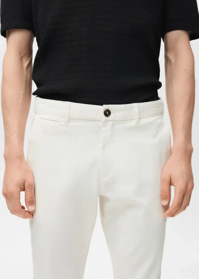 Prato kurze, konisch geschnittene Chino-Hose Prato kurze, konisch geschnittene Chino-Hose