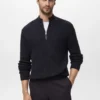 Pullover aus 100 % Baumwolle mit Perkins-Ausschnitt Pullover aus 100 % Baumwolle mit Perkins-Ausschnitt