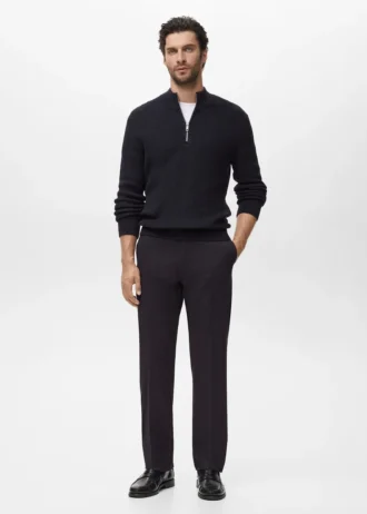 Pullover aus 100 % Baumwolle mit Perkins-Ausschnitt