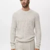 Pullover aus 100 % Baumwolle mit Sprenkeln Pullover aus 100 % Baumwolle mit Sprenkeln