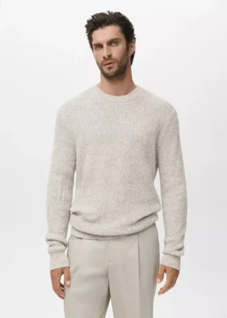 Pullover aus 100 % Baumwolle mit Sprenkeln