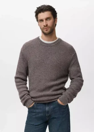 Pullover aus 100 % Baumwolle mit Sprenkeln