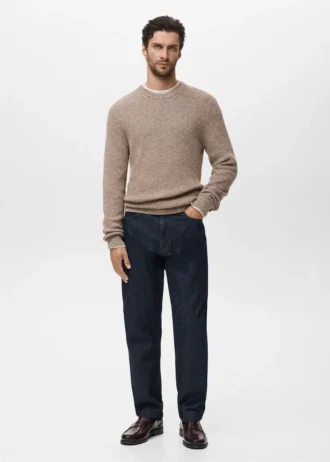 Pullover aus 100 % Baumwolle mit Sprenkeln