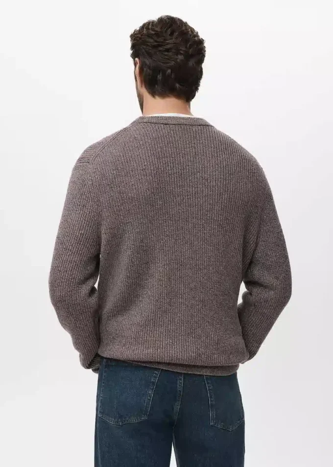 Pullover aus 100 % Baumwolle mit Sprenkeln Pullover aus 100 % Baumwolle mit Sprenkeln