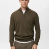 Pullover aus 100 % Merinowolle mit Perkins-Kragen