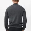 Pullover aus 100 % Merinowolle mit Perkins-Kragen