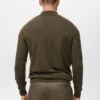 Pullover aus 100 % Merinowolle mit Perkins-Kragen