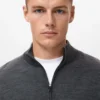 Pullover aus 100 % Merinowolle mit Perkins-Kragen
