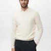 Pullover aus 100 % Wolle mit Zopfmuster Pullover aus 100 % Wolle mit Zopfmuster