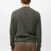 Pullover aus Wollmischung mit geripptem Kragen