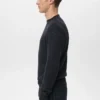 Pullover aus Wollmischung mit geripptem Kragen