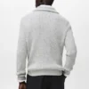Pullover aus Wollmischung mit Reißverschluss